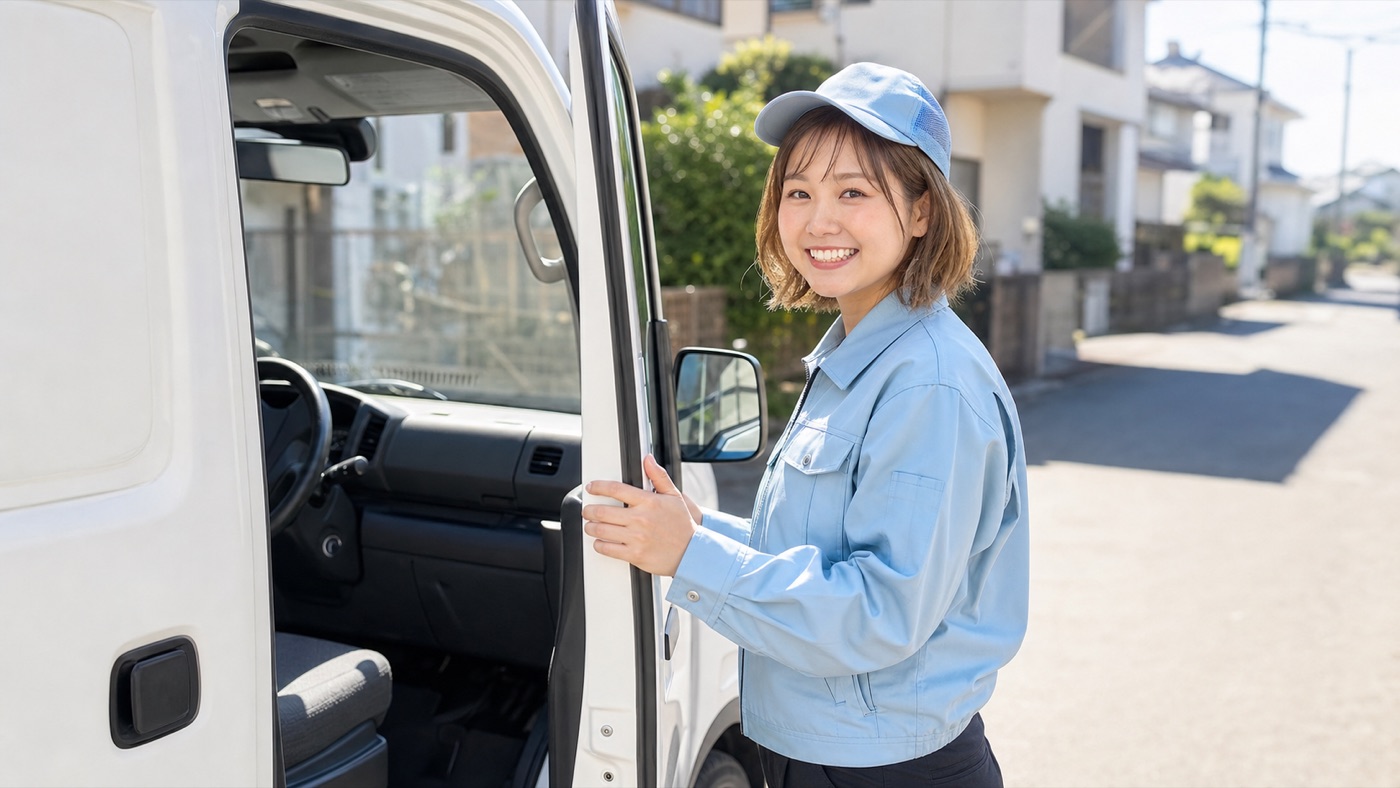 軽貨物ドライバーの仕事風景